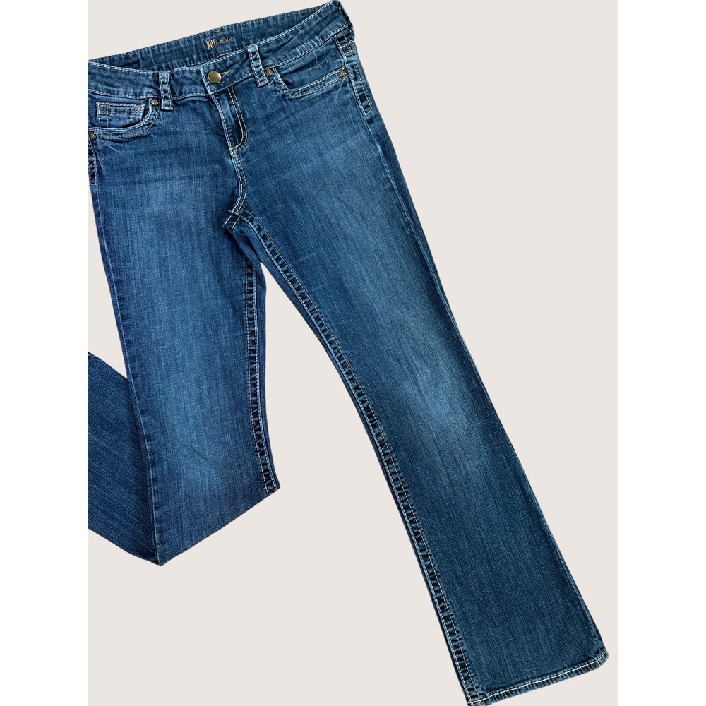 KUT from the Kloth Women's Size 8 Bootcut Jeans Medium Wash Flap Pocket